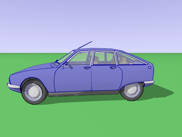 citroen ds animated gif (5 MB)